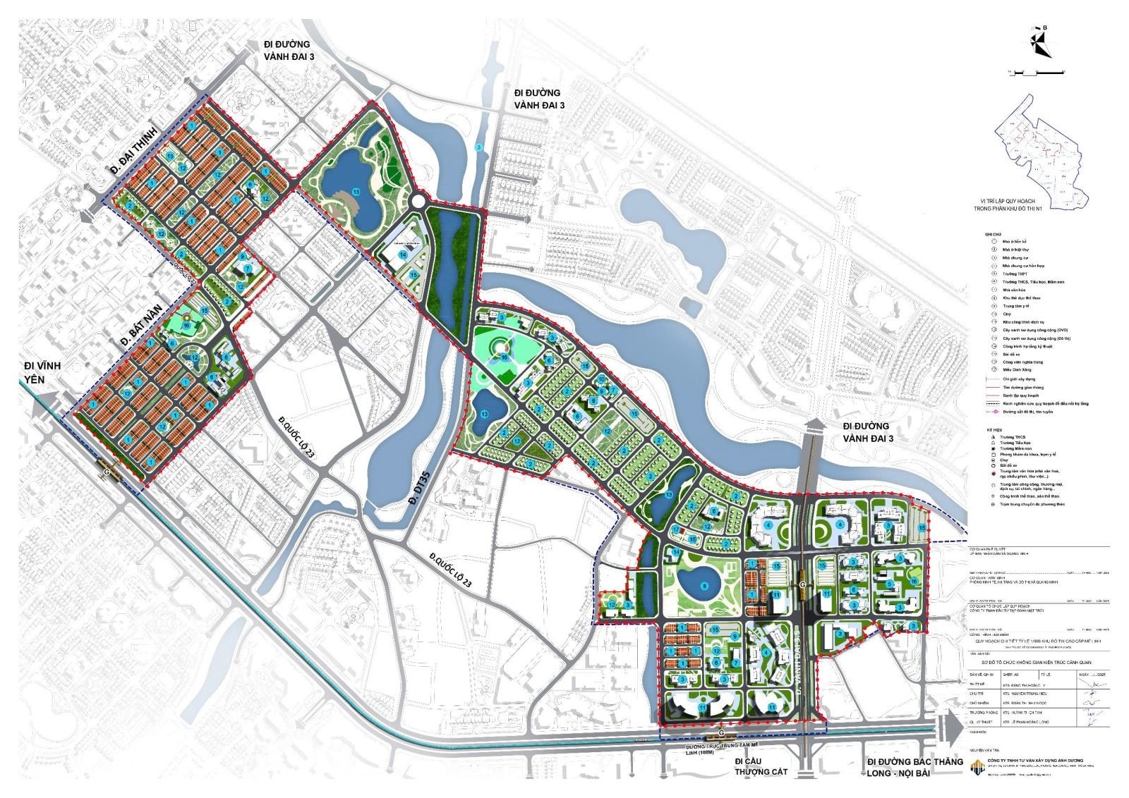 Giá bán Sun Mê Linh theo từng phân khu năm 2025